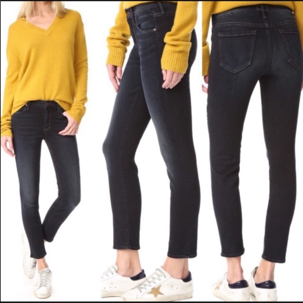 MOTHER Denim The Looker Crop in Color Lies&Shadows